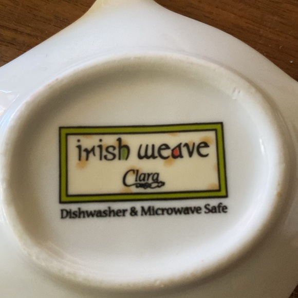 Irish Weave *The Irish Shamrock* tea bag plate - Picture 3 of 3